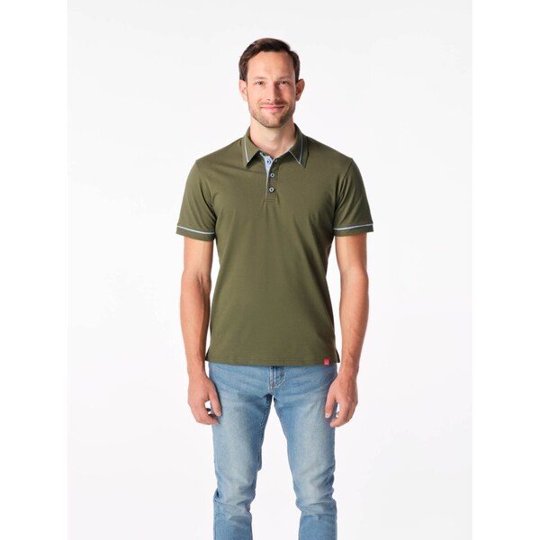 Pánska polokošeľa CityZen MASSY khaki 58159886