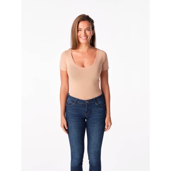 Dámske neviditeľné tričko pod košeľu CityZen IZOLA telová 58159890