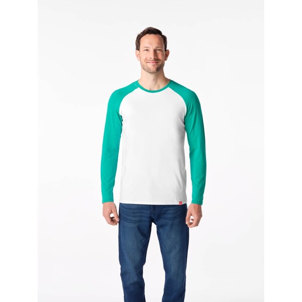 Pánske tričko CityZen FARGO biela/zelená 58159899