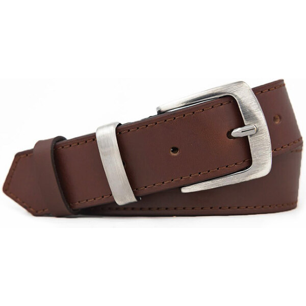 Pánsky kožený opasok hnedý (P135) 57624507