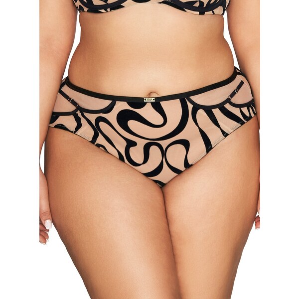 AVA LINGERIE Béžové vzorované nohavičky Ava 2124 57642180