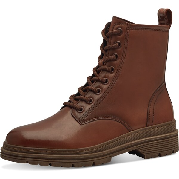 Tamaris Šnurovacie členkové čižmy hrdzavohnedá 66935513