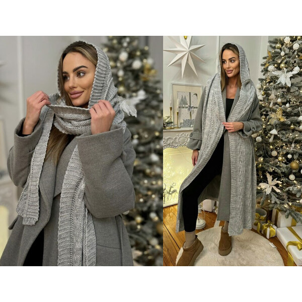 Fashionweek Dámska dlhá šatka, šatka s kapucňou 2w1 JK-CLEO 48753217