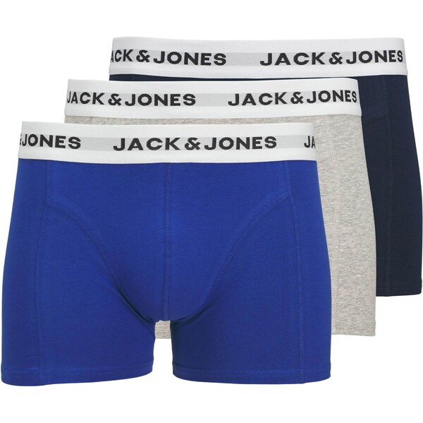 JACK & JONES Boxerky JACJOE modrá / námornícka modrá / sivá melírovaná 65133267