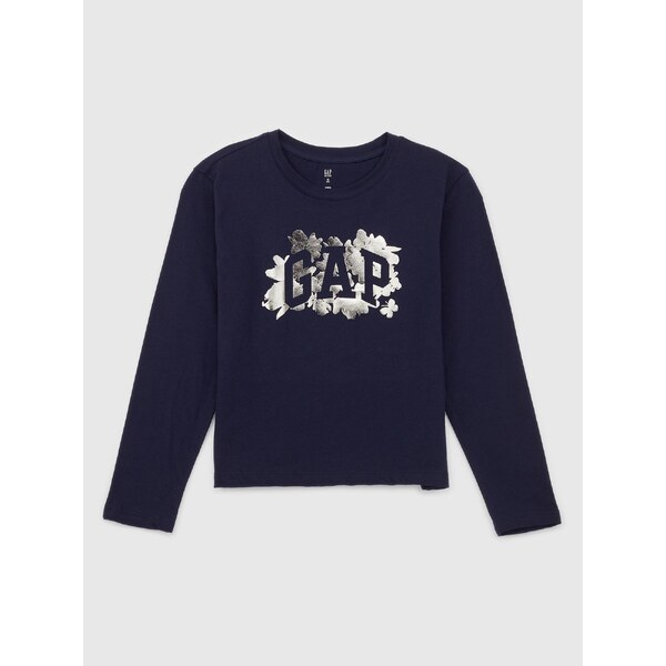 GAP Dievčenské tričko s metalickým logom 523480-00 66266649