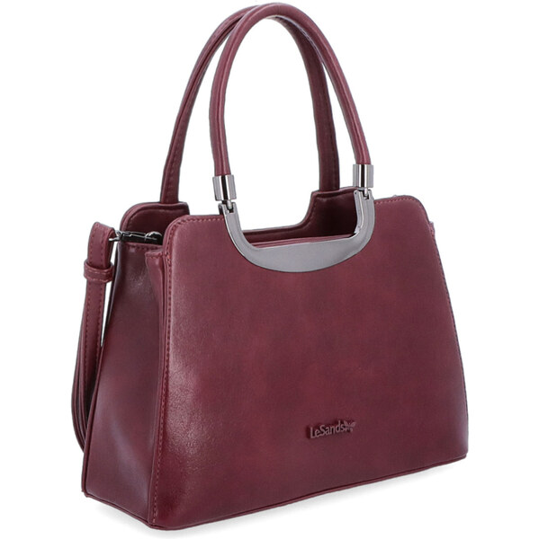 Kabelka zo syntetickej kože do ruky Le Sands vínová 7702 BO 57666501