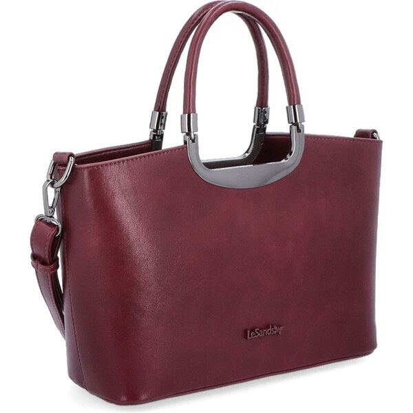 Kabelka zo syntetickej kože do ruky Le Sands vínová 7713 BO 57666499