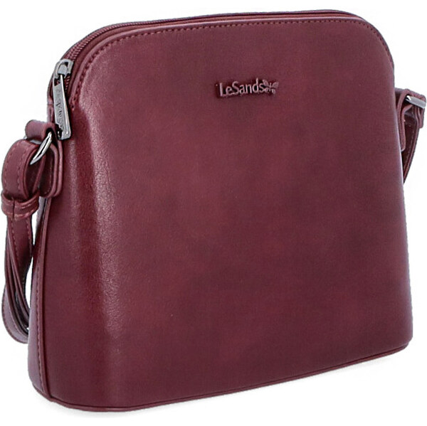 Kabelka zo syntetickej kože crossbody Le Sands vínová 7712 BO 57666502