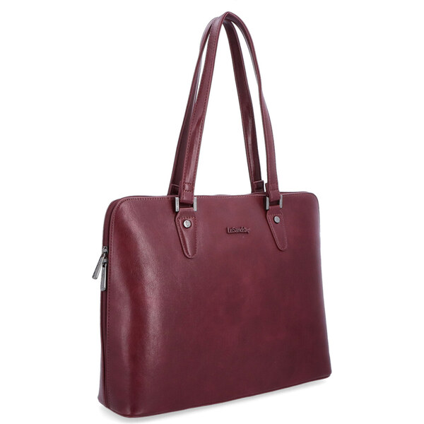 Kabelka zo syntetickej kože cez rameno Le Sands vínová 7709 BO 57666503