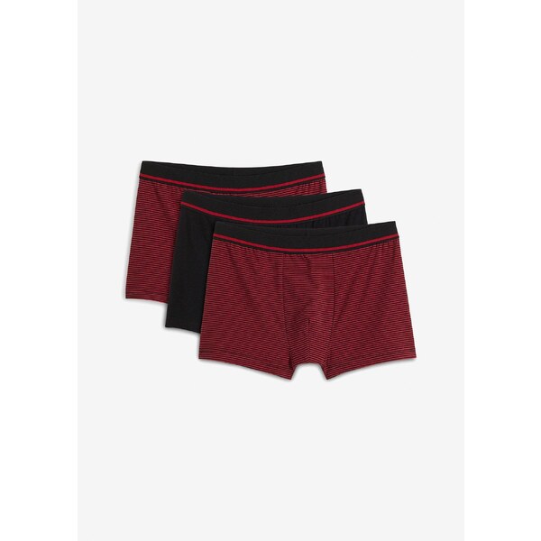bonprix Boxerky s bio bavlnou (3 ks v balení), farba čierna 57674740