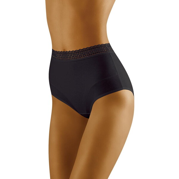 Wol-Bar Bavlnené nohavičky vyššie organická bavlna Eco-Go čierne, 21551570