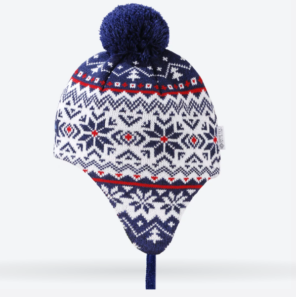 Detská pletená Merino čiapka Kama BW22 108 Modrá 57731112