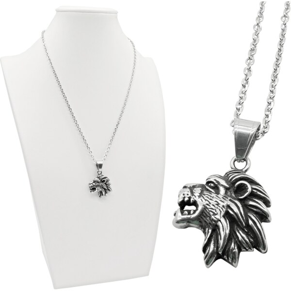 CITY STORM Retiazka s príveskom leva z chirurgickej ocele - Kráľovská 66889238