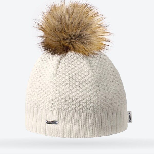 Kama čiapka A166 dámska zimná čiapka béžová 57731115