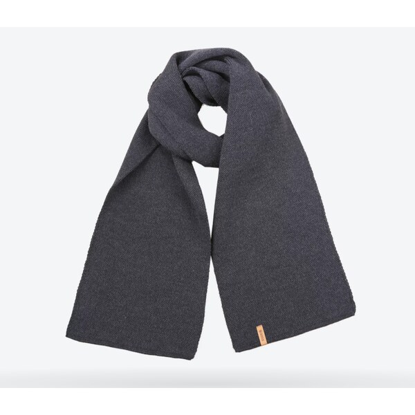 KAMA Pletený merino šál S07 111 Tm. Šedá Graphite 57731125