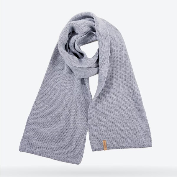 KAMA Pletený merino šál S07 109 Šedá 57731127