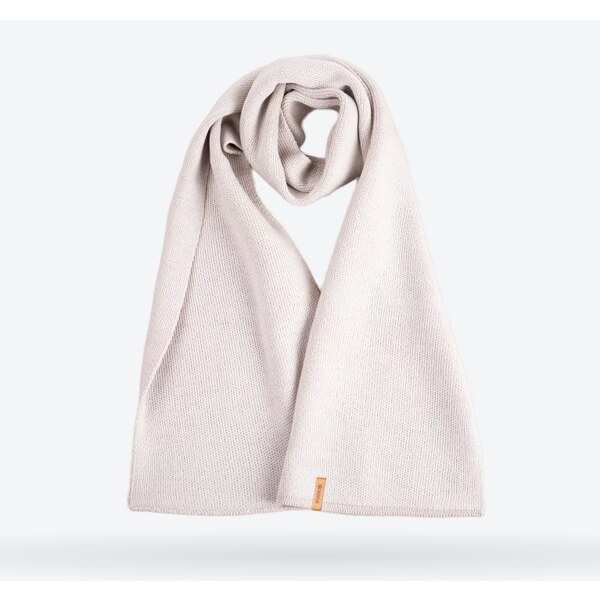 KAMA Pletený merino šál S07 101 Biela 57731128