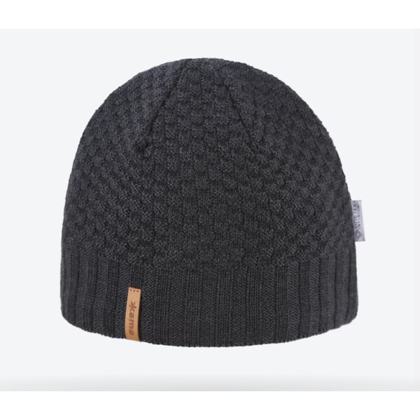 KAMA Pletená Merino čiapka AW63 111 Tm.Šedá Graphite 57731119