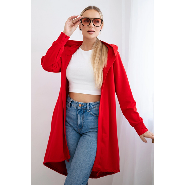 Kesi Dámska bunda s potlačou v červenej farbe 63090078