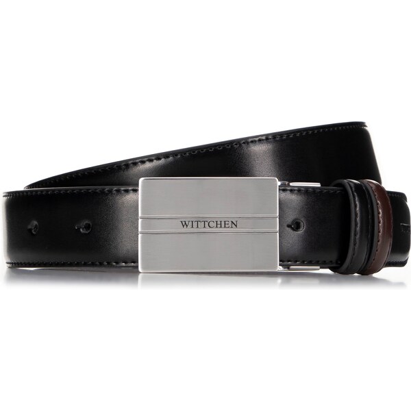 Čierny oblekový opasok Wittchen 29-8M-006-1 57725721