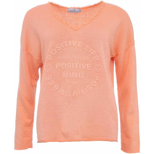Zwillingsherz Mikina Positive Mind oranžová / svetlooranžová 57728308