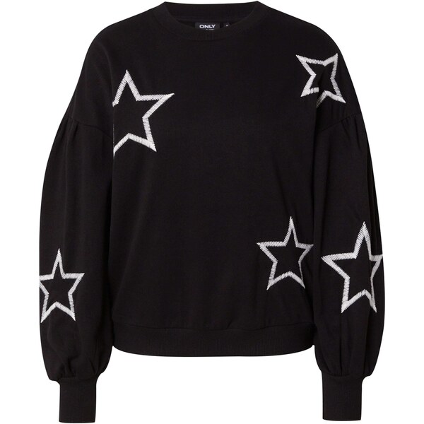 ONLY Mikina ONLBROOKE čierna / biela 57728521