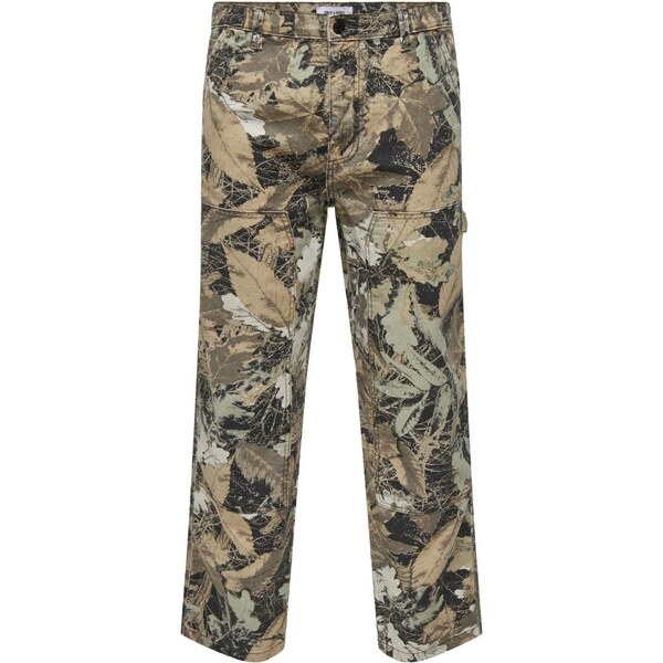 Only & Sons Nohavice s pukmi ONSFADE brokátová / svetlosivá / 60599121