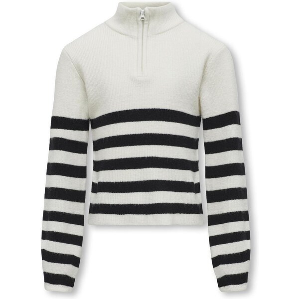 ONLY GIRLS Sveter KOGFranca čierna / biela 58423868