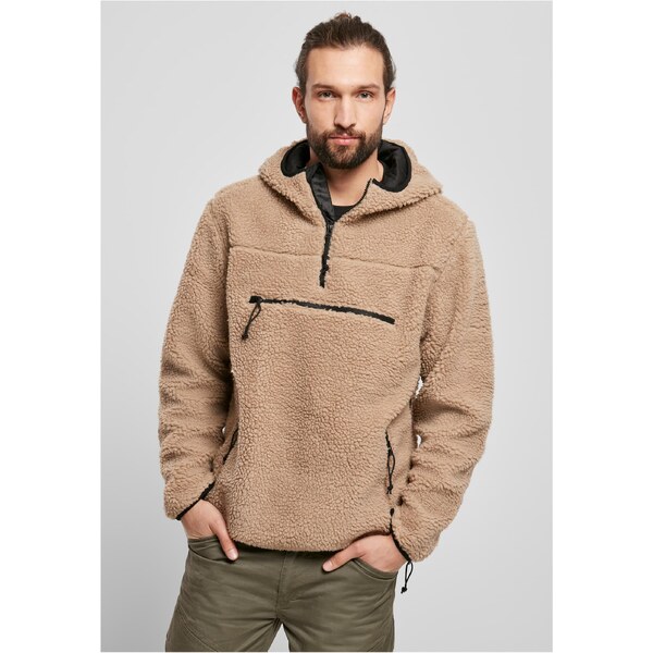 Brandit Teddyfleece Worker Pullover Jacket camel 50662891