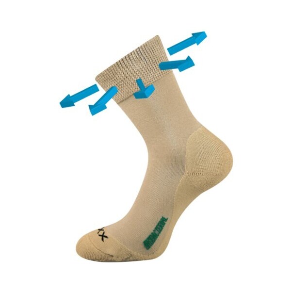 ZEUS zdravotné antibakteriálne ponožky VoXX Běžová 35-38 1 pár 26458484