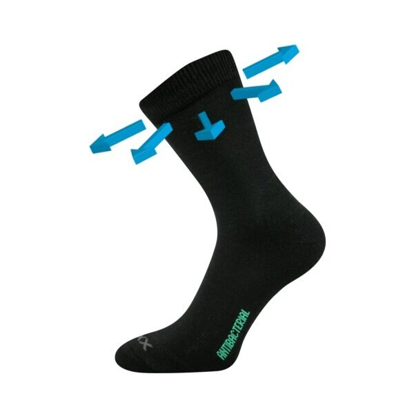 ZEUS zdravotné antibakteriálne ponožky VoXX Čierna 35-38 1 pár 26458486