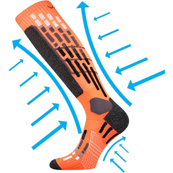 VXPRES športové kompresné podkolienky VoXX Oranžová 35-38 1 pár 26251743