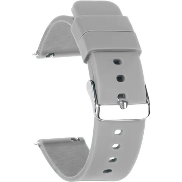 Madvell Silikónový remienok svetlosivý s hranatou sponou 20mm 57751634