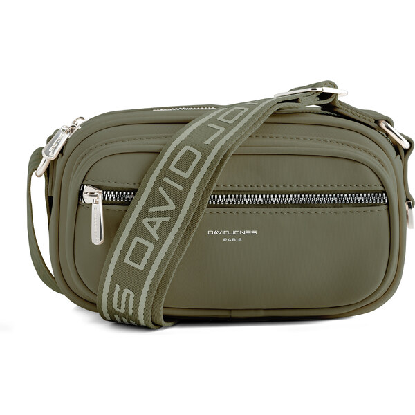 David Jones Dámska crossbody kabelka CM6907A Khaki 66592358