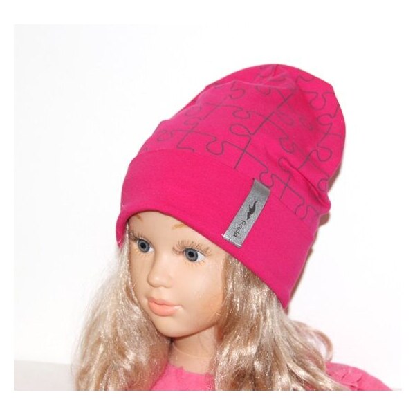 RADA Dievčenská čiapka Vera Magenta Puzzle 57783094