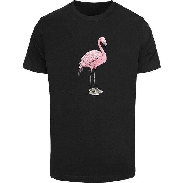 Mister Tee Tričko Fly-Mingo sivá / svetloružová / čierna / šedobiela 57786787