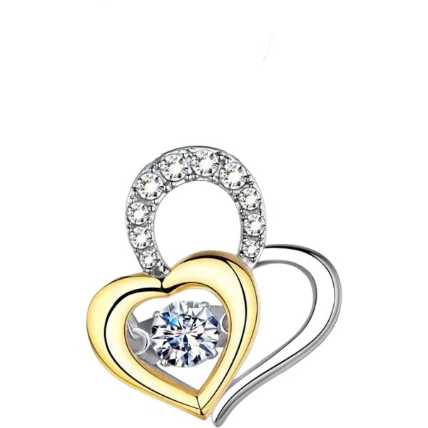 MAJYA Strieborný prívesok TWO HEARTS 11124 64582098