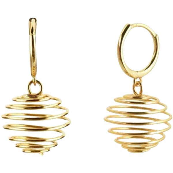 MAJYA Strieborné náušnice LEANNE pozlátené 11126 64582100