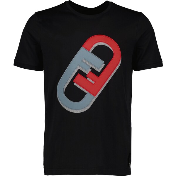 FENDI 3D Logo Black tričko 57800761