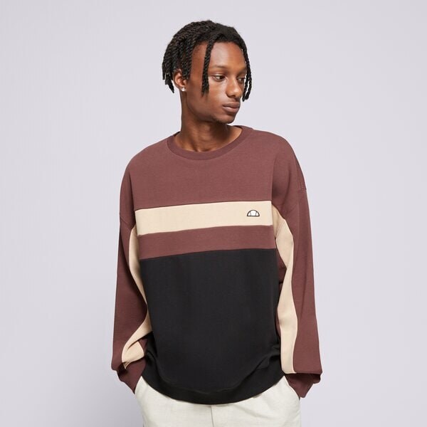 Ellesse Mikina Andora Sweatshirt Brwn/blk Muži Oblečenie Mikiny 57533367