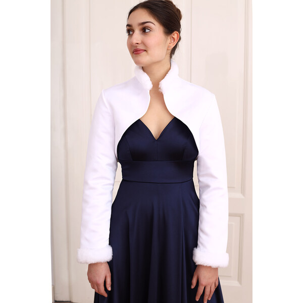 Glara Bolerko s kožušinkou k šatám 57807986