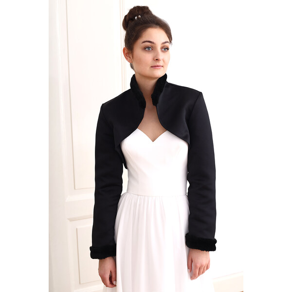 Glara Bolerko s kožušinkou k šatám 57807987