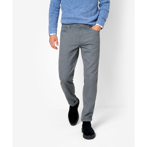 Pánske sivé nohavice wool look BRAX regular fit 57808093