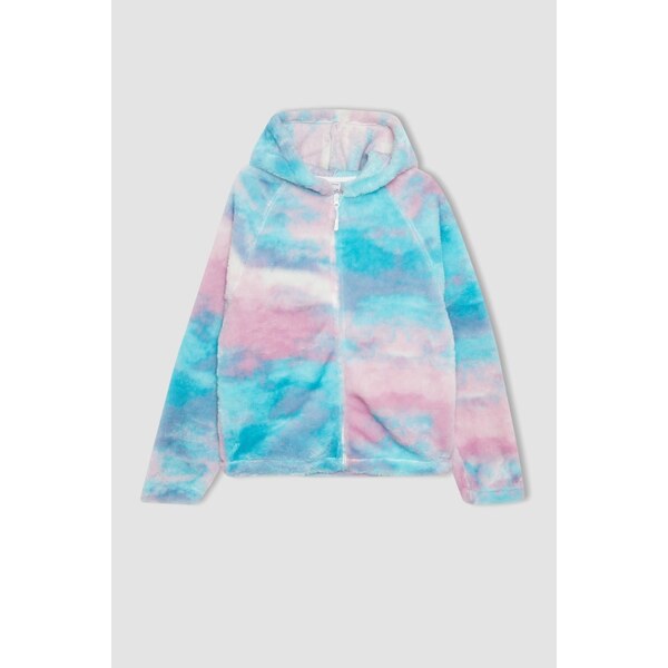 DEFACTO Fit Standard Fit Plush Hooded Cardigan 57105535