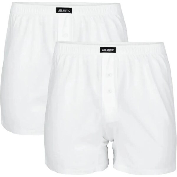 Atlantic Pánske trenírky 2 pack 003 white 62235705