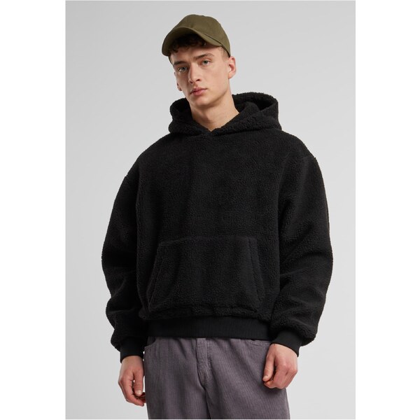 Urban Classics Mens hoodie Teddy Hoody black 57444232