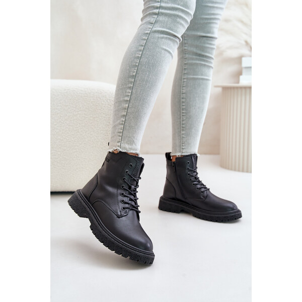 BIG STAR SHOES Insulated ankle boots Workery womens Big Star black 58481479