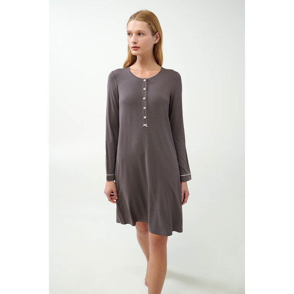 Vamp - Klasická nočná košeľa s bodkami 21050 - Vamp 57826734