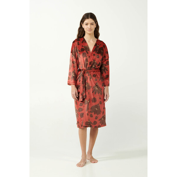 Vamp - Zamatový župan s ľaliami 21153 - Vamp 57826762