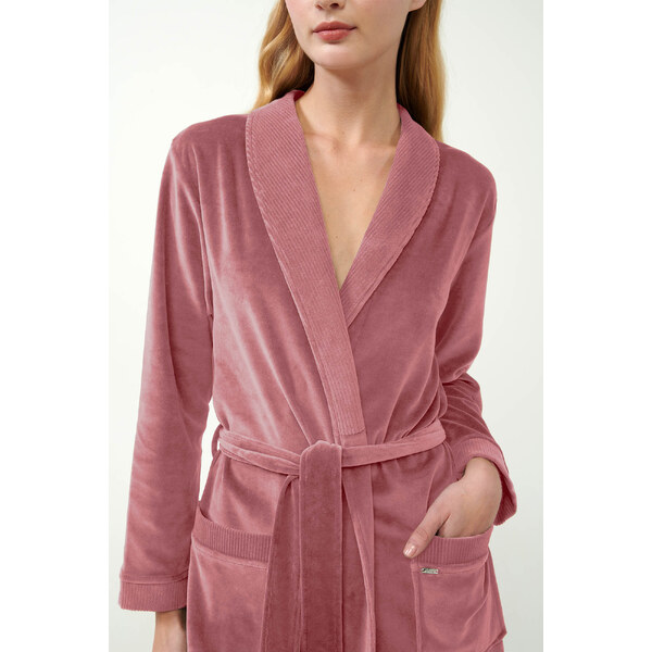 Vamp - Dlhý zamatový župan 21143 - Vamp 57873855